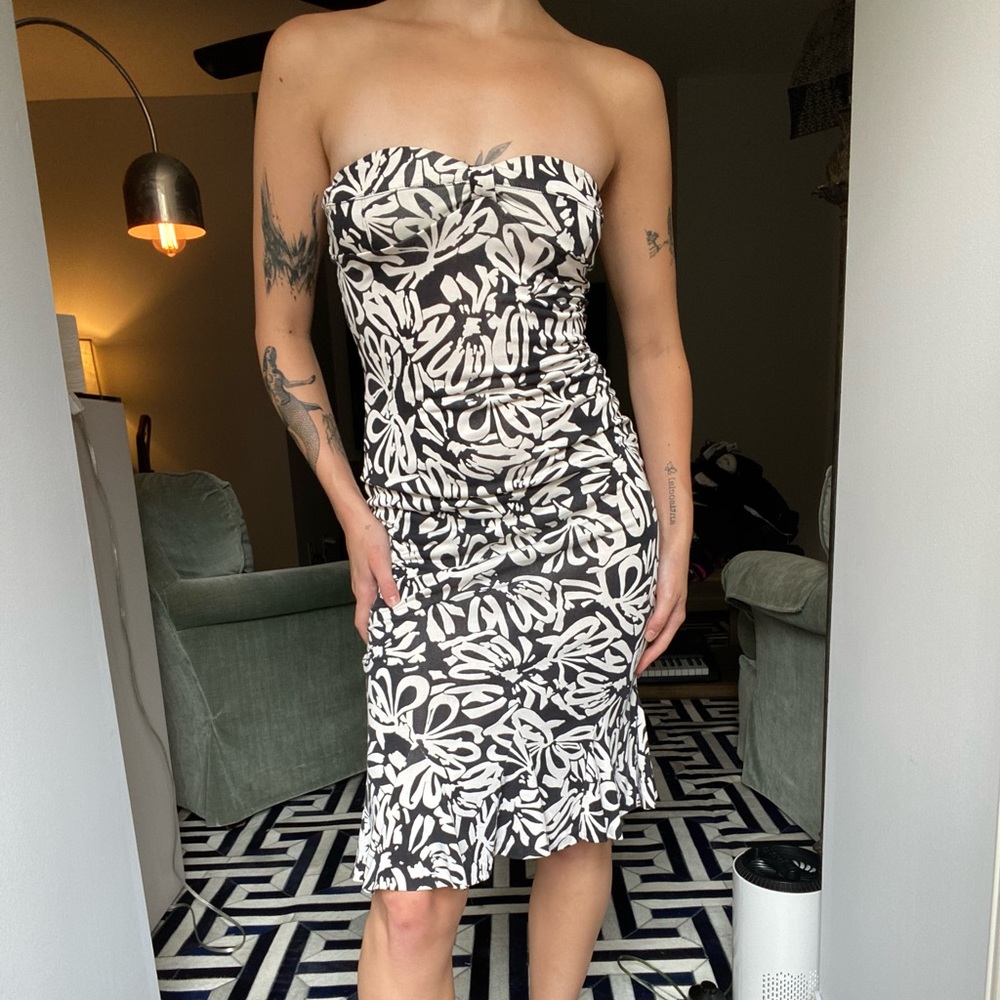 Diane Von Furstenberg Ribbon Silk Sheath Dress